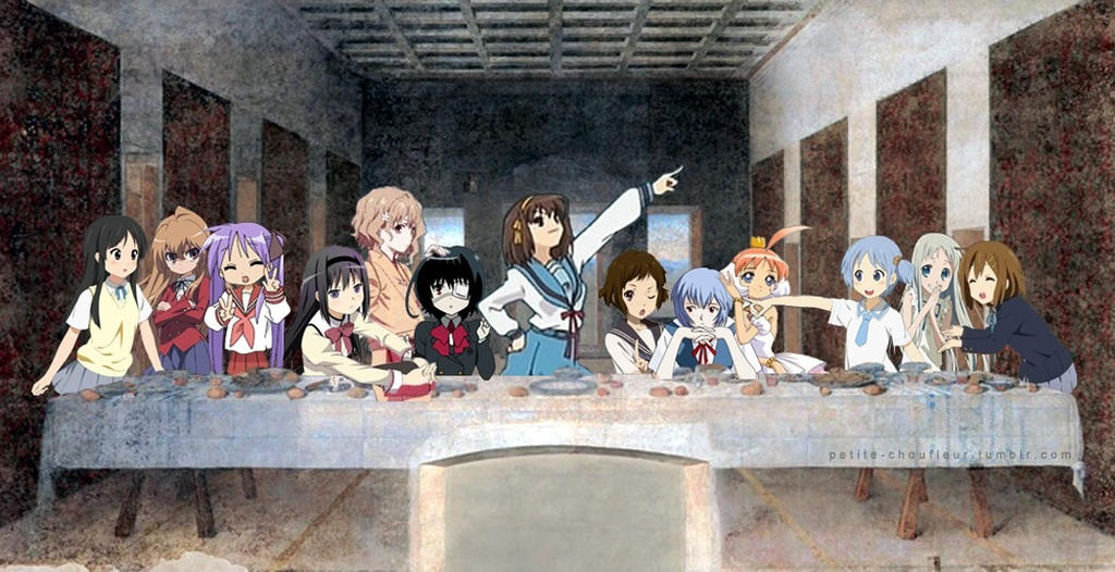 the anime last supper by AJTShrubb on DeviantArt