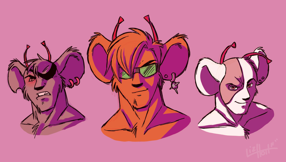 Biker Mice From Mars Busts