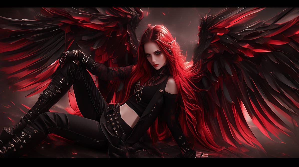Fallen Angel Rear View Fallen Angel Photomodel by level7goperator on DeviantArt