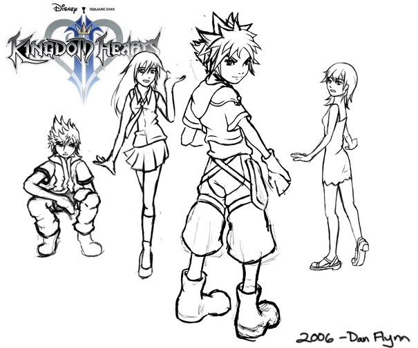 Kingdom Hearts 2 sketch
