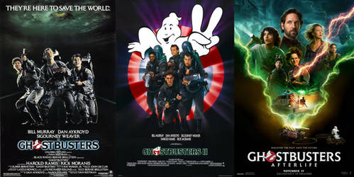 Ghostbusters trilogy posters by jayzx100-Frozen on DeviantArt