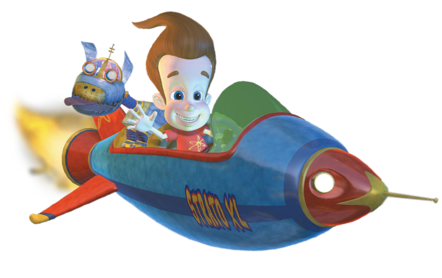 Jimmy Neutron and Goddard (Strato XL rocket) by jayzx100-Frozen on ...