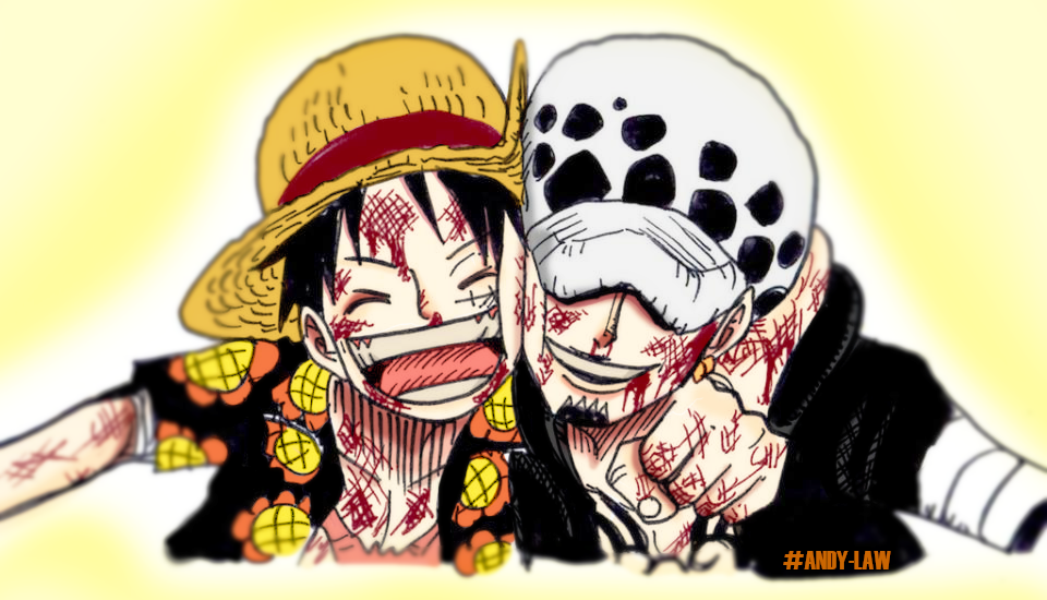Luffy Y Trafalgar Law One Piece By Andy Law On Deviantart