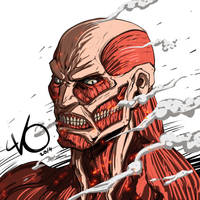 Digital Sketch Warm up 44 - Colossal Titan