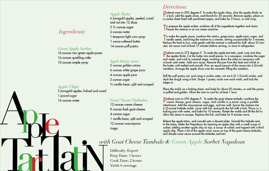 Recipe Poster