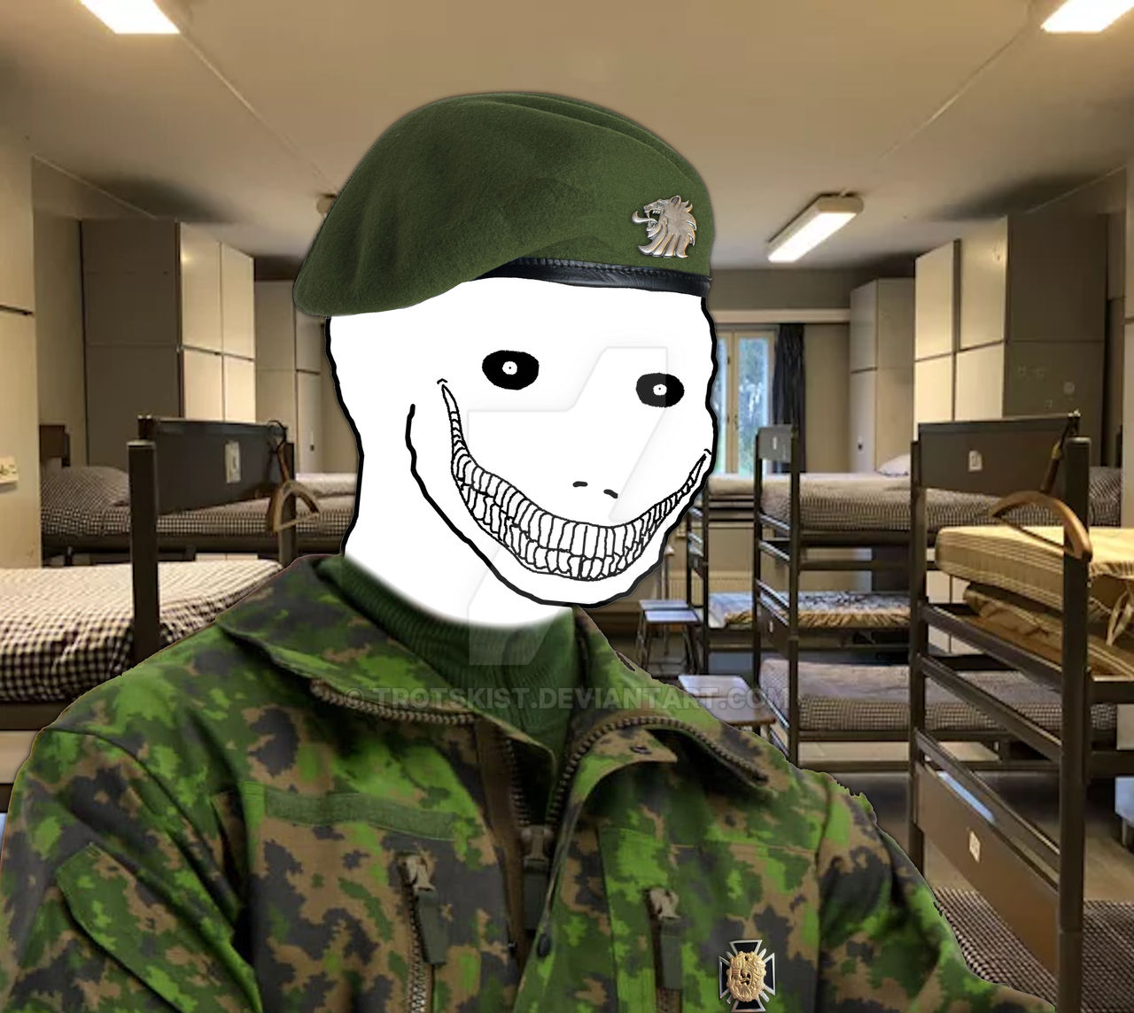 Corporal Psycho Wojak in Finnish army by Trotskist on DeviantArt
