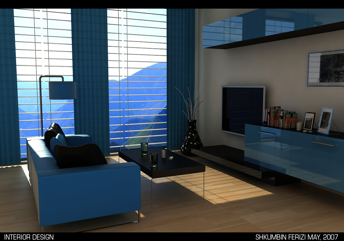 blue interior