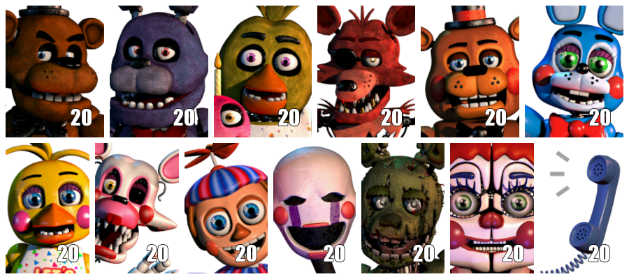 My FNAF Animatronics Tier List by Jack-Robertson-2014 on DeviantArt