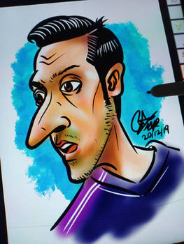 Caricature:Mesut Ozil