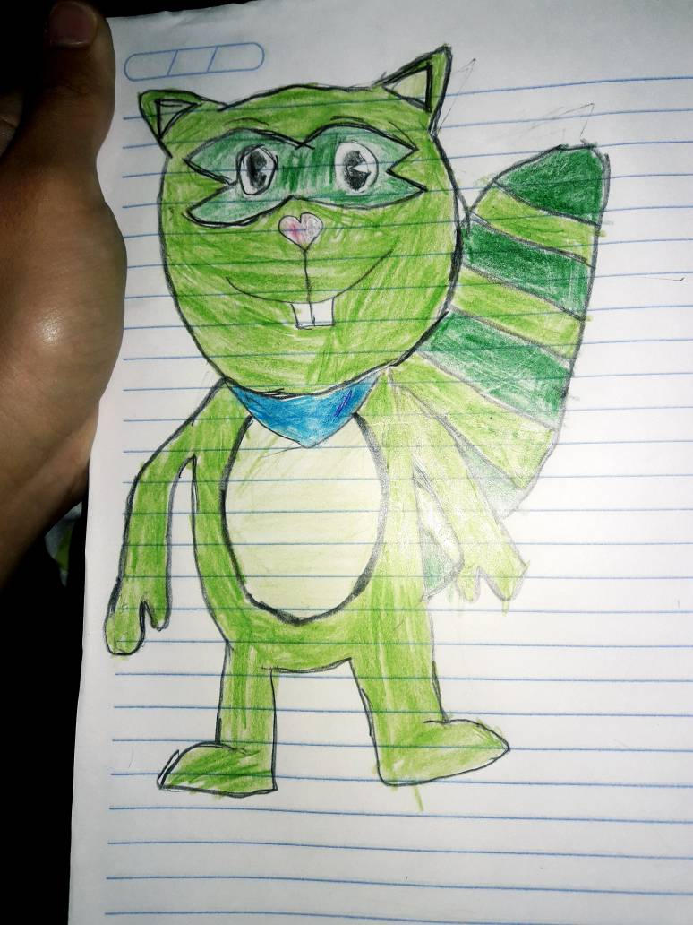 My first drawing of Lucas by Lucastheraccoon on DeviantArt