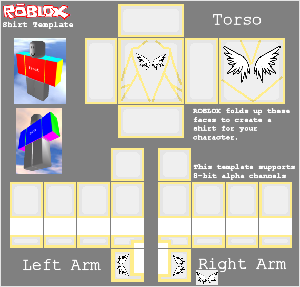 Guardian Angel Shirt For Roblox V 0 1 0 By Xfish32x On Deviantart - roblox rich shirt template