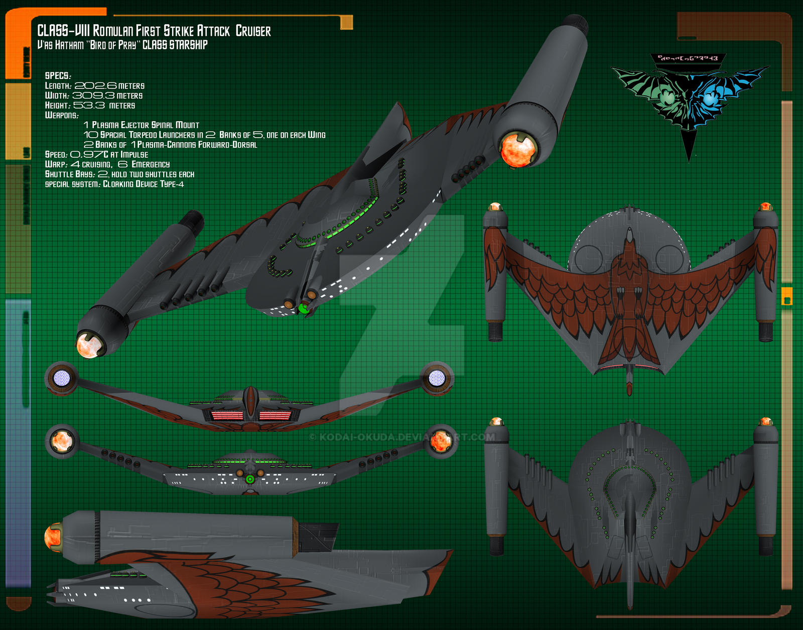 Romulan BOP Data Sheet