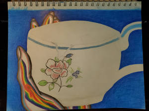 Broken teacup