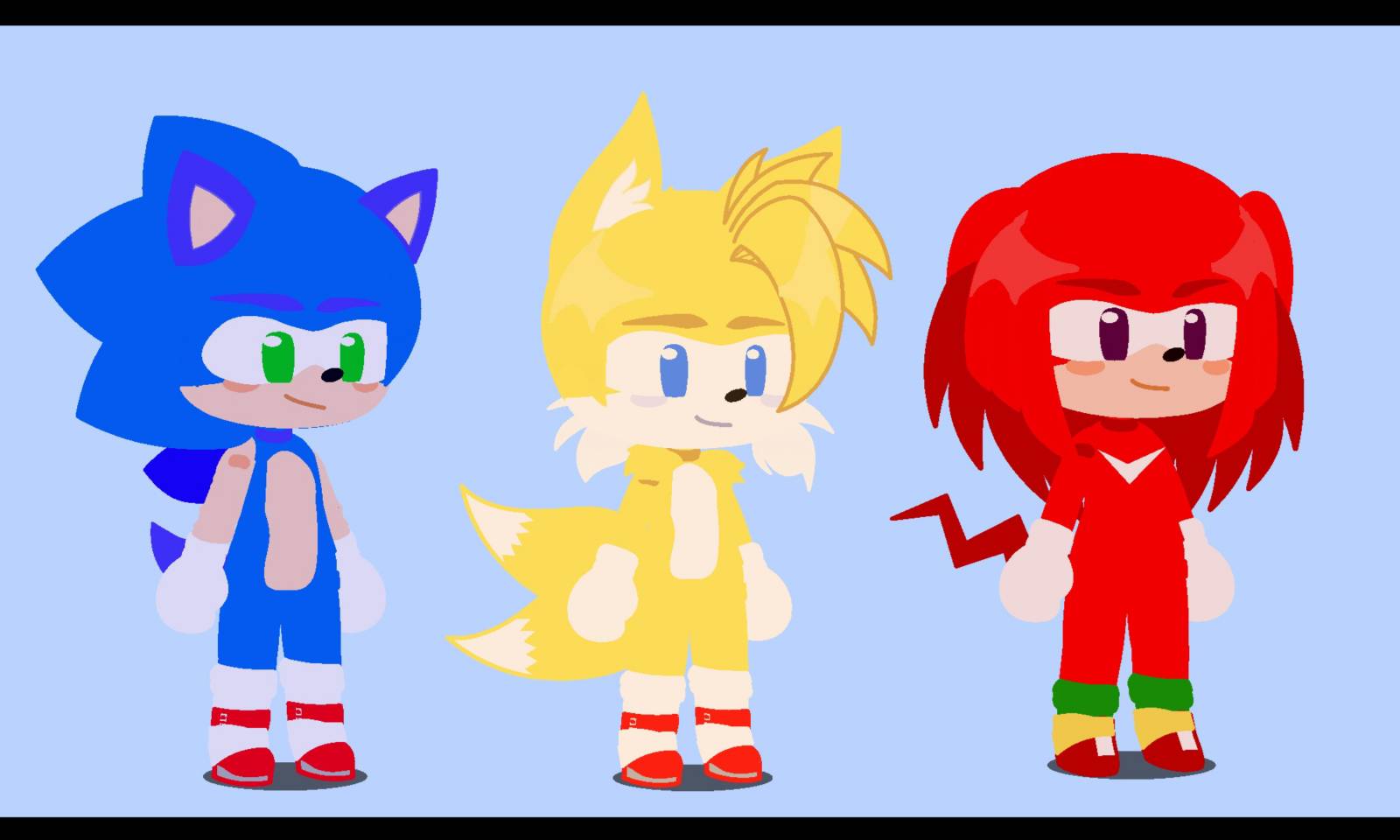 Sonic the hedgehog (sonic, tails, knuckles,) by NancyCat2007 on DeviantArt