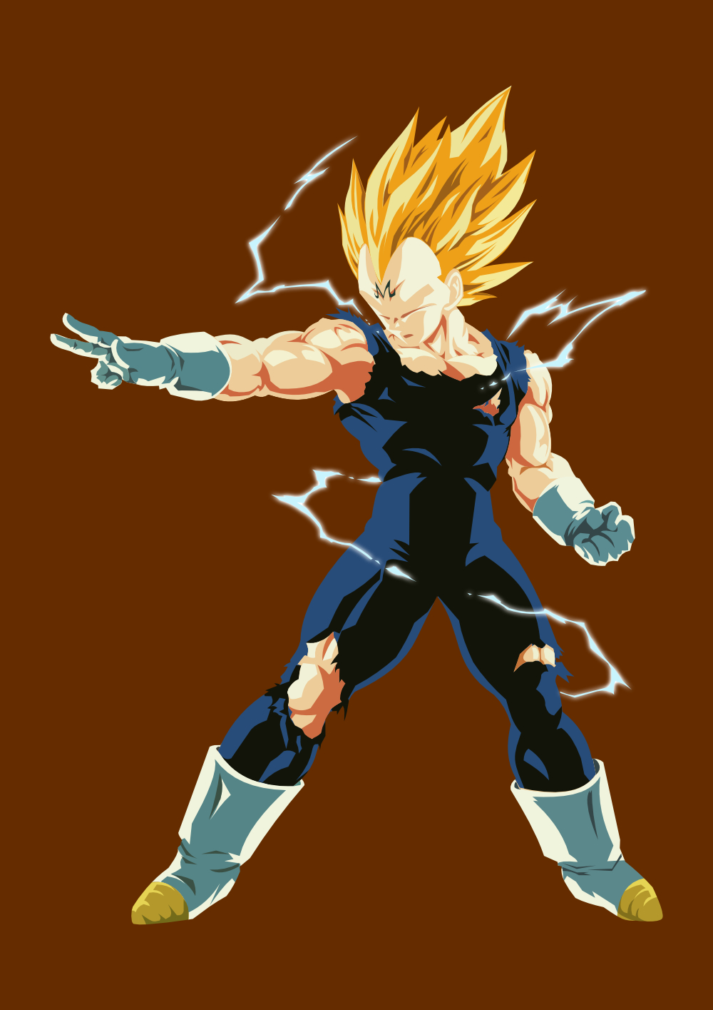 SSj 2 Majin Vegeta by maffo1989 on DeviantArt