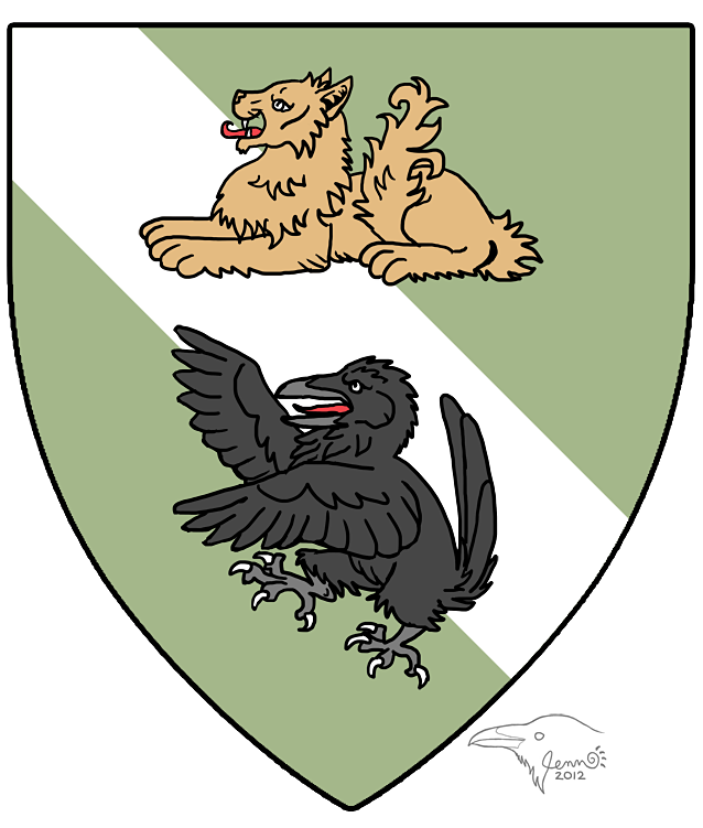 Rampant Raven and Couchant Cat