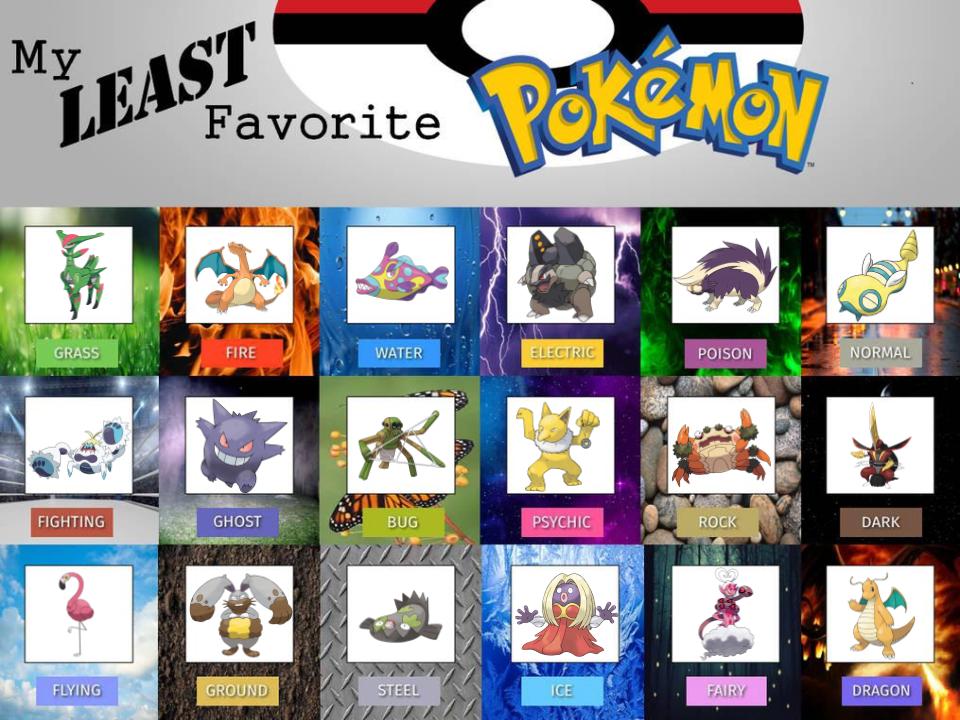Lesser Pokemon My Least Favorite Pokemon UPDATE by Storygirl000 on DeviantArt