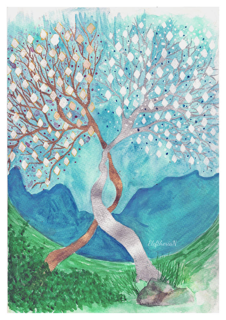 Two trees of Valinor by EleLibe on DeviantArt Two trees of Valinor by EleLibe on DeviantArt