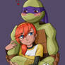 TMNT 2012: Donatello and April