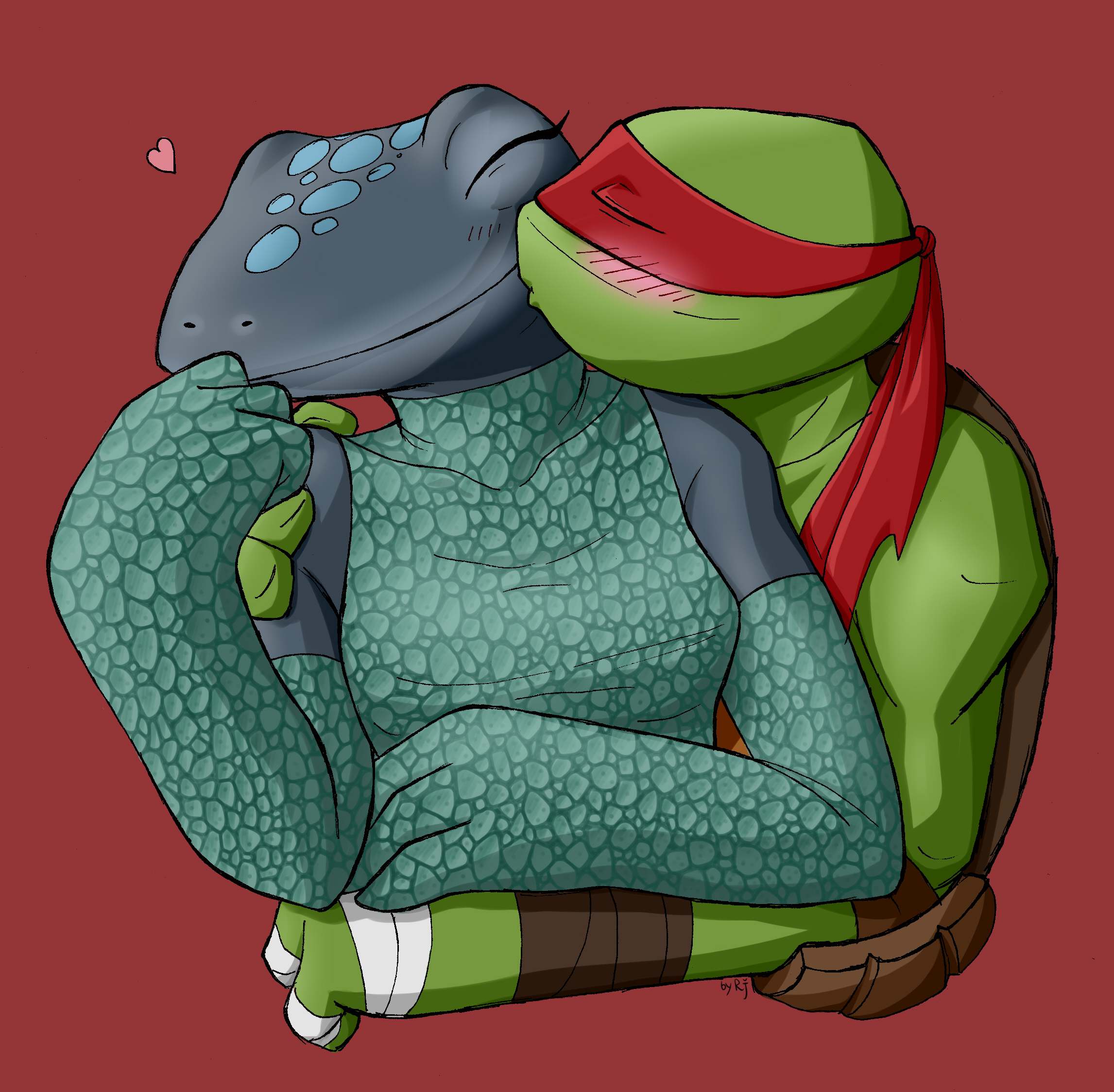 TMNT 2012: Raphael and Mona Lisa