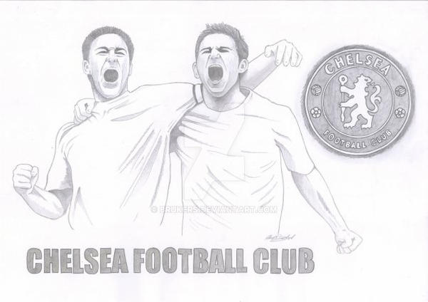 Chelsea Cartoon Writing Chelsea Football Club by Brukers on DeviantArt