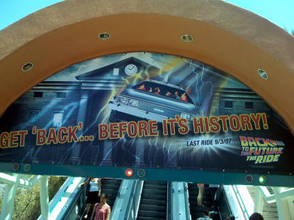 The Last Ride on Back to The Future The Ride