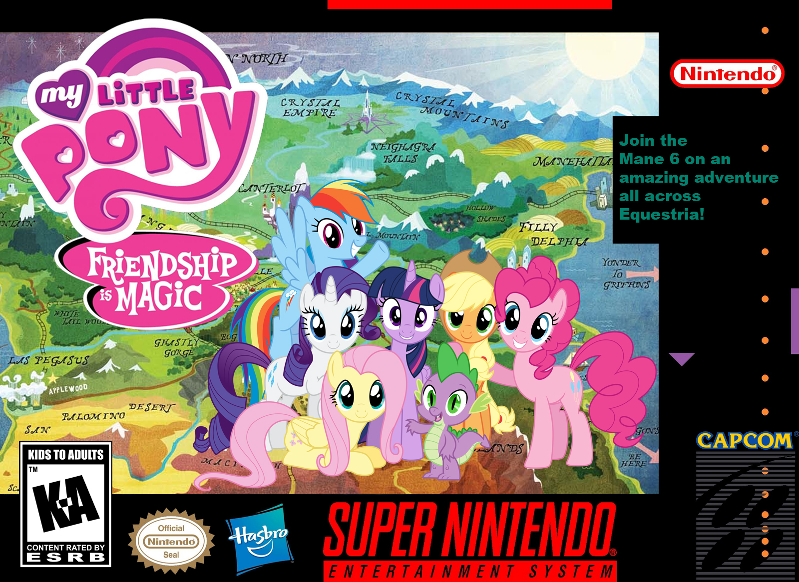 My Little Pony: Friendship Is Magic SNES Box Art