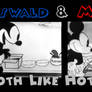 Oswald and Mickey Both Like Hot Dogs