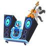 DJ Pon 3 and Octavia's Ride! Vector