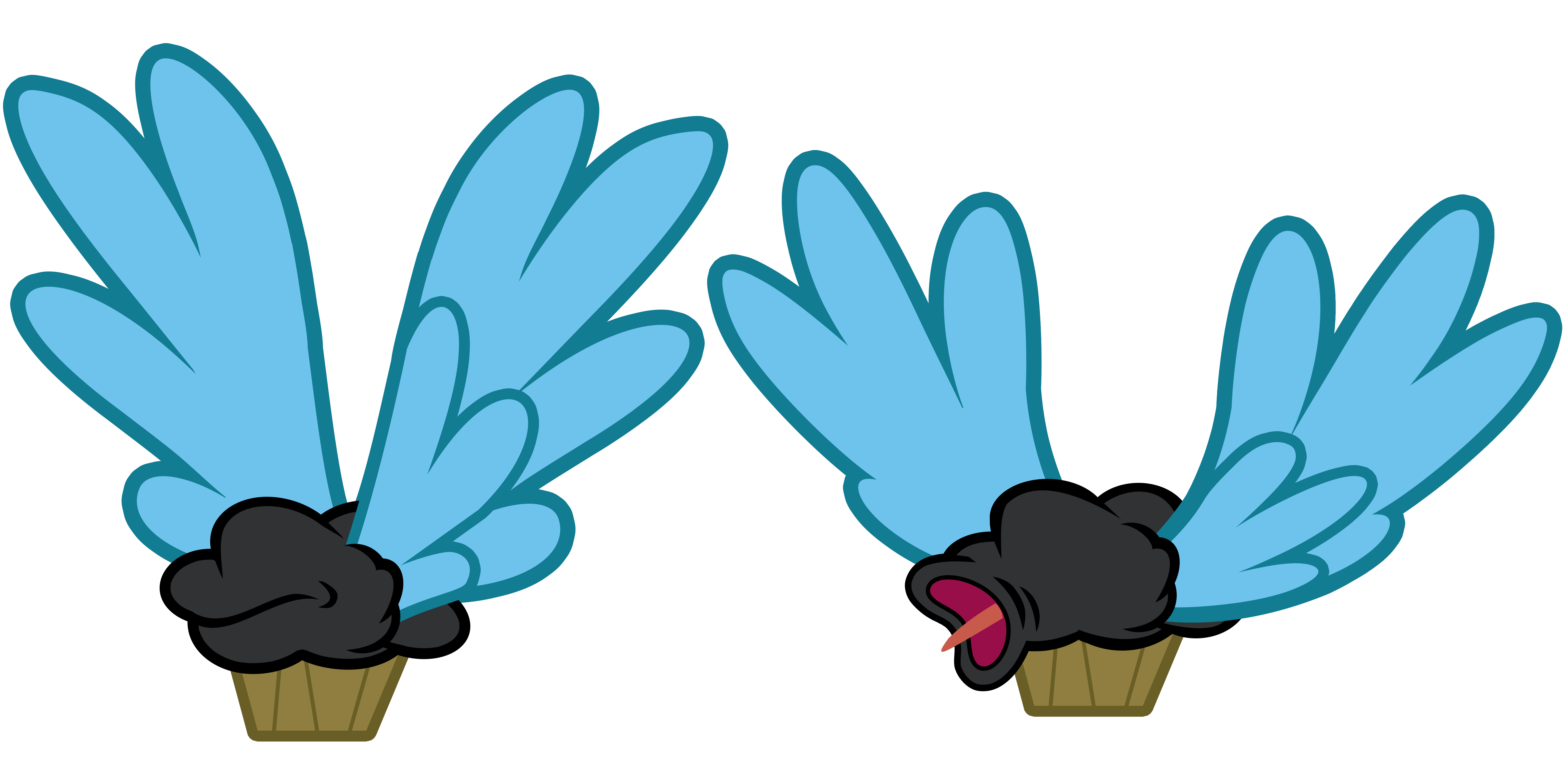 Flying Muffins Vectors #1