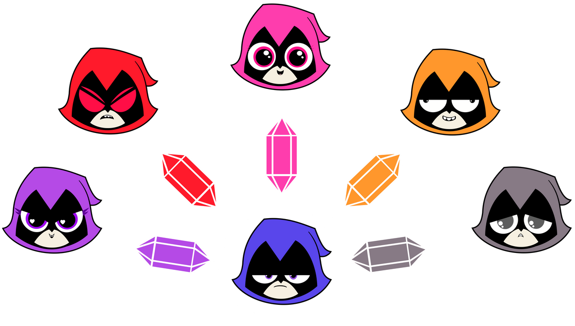 The Many Colors of Raven Vector by GreenMachine987 on DeviantArt