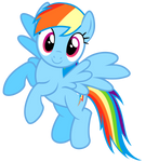 Flying Rainbow Dash Vector