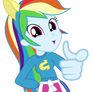 Rainbow Dash Pointing At You Vector