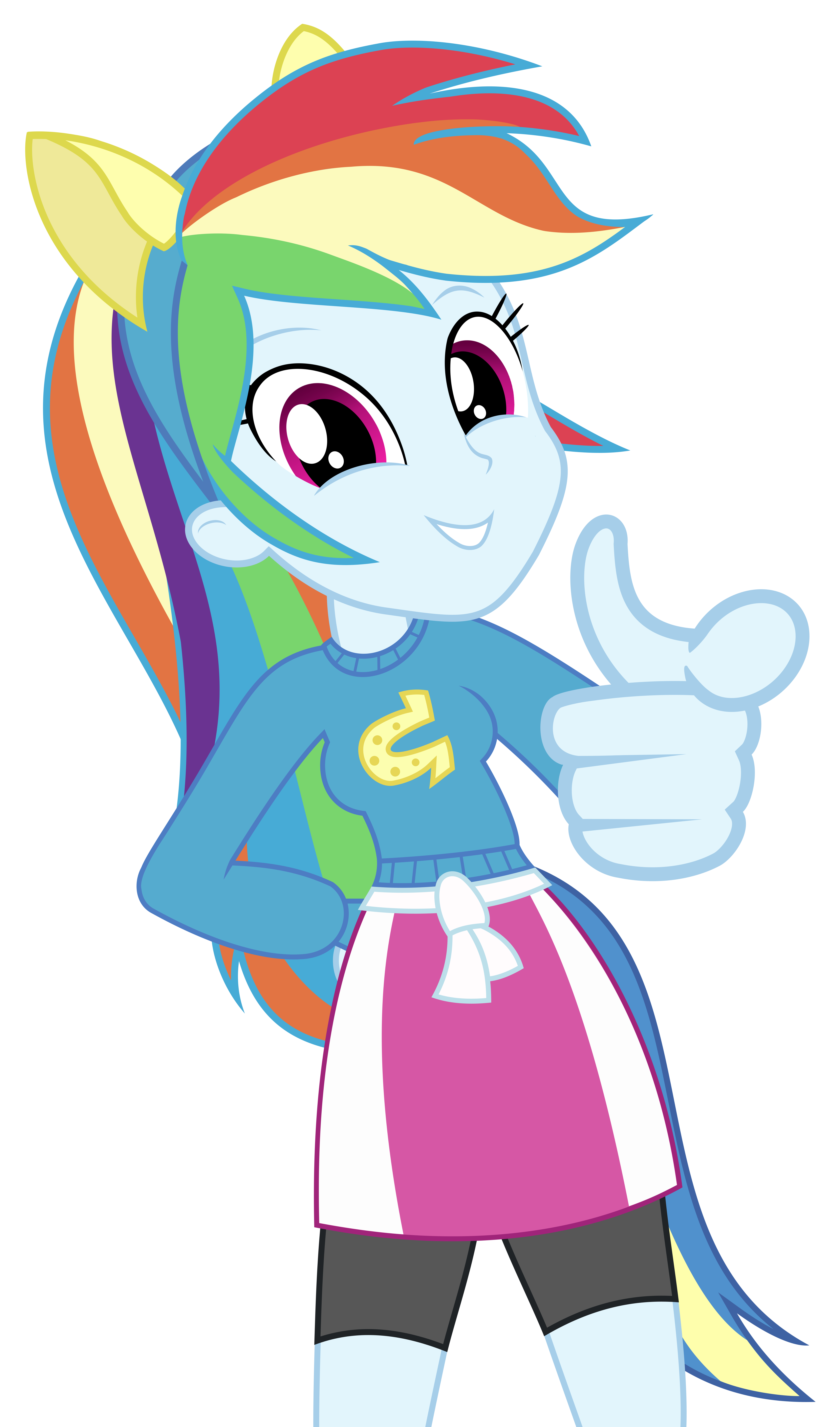 Rainbow Dash Pointing At You Vector (Version 2)