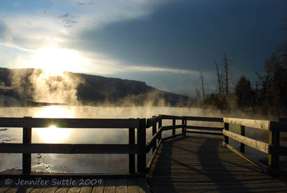 Foggy Reflection Bridge