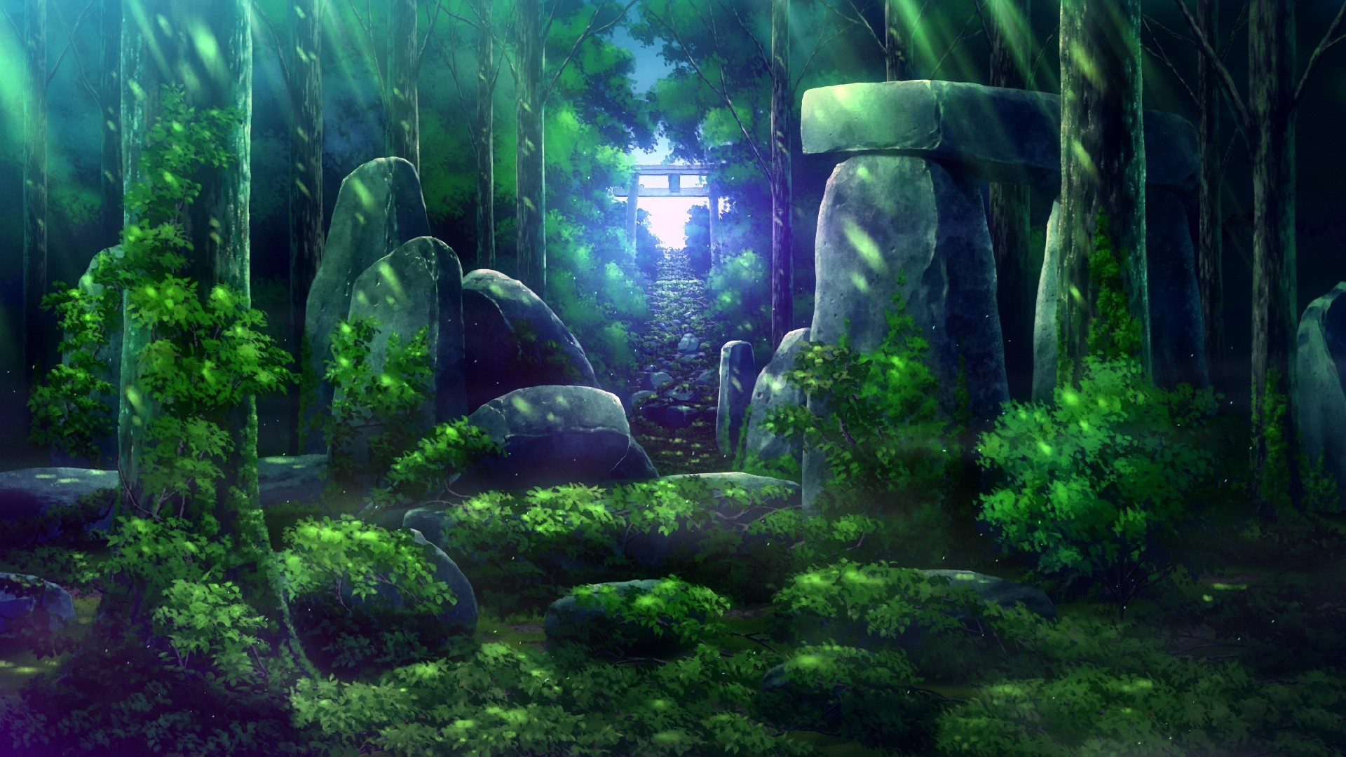 Anime Scenery  Forest background, Anime background, Forest