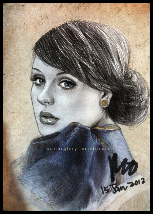 Adele my first drawing in 2012