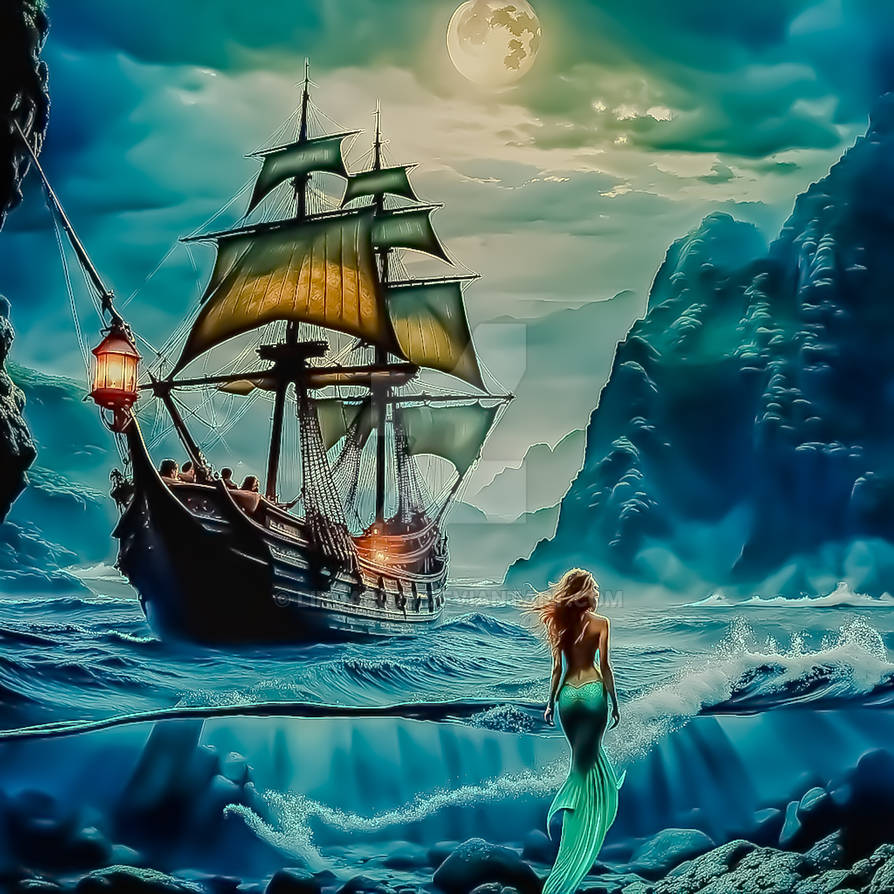 Siren Rising Siren Rising From the Sea by lindajo79 on DeviantArt