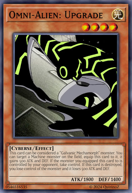 Upgrade (Ben 10) | Yu-Gi-Oh! by QuirinoZ on DeviantArt Upgrade (Ben 10) | Yu-Gi-Oh! by QuirinoZ on DeviantArt