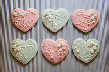 Heart shaped cookies