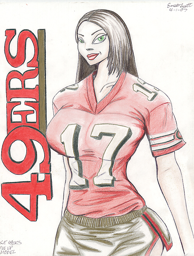 S.F. 49ers Pin Up Model
