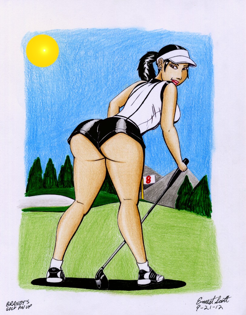 Brandy's Golf Pin Up