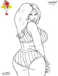 Thick Beauty 42- (Line Art) by ImfamousE