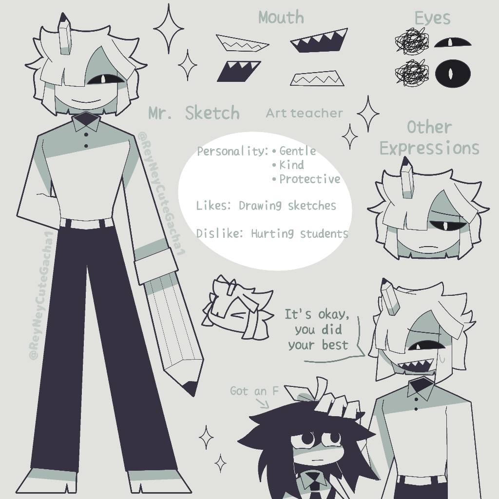 Mister Sketch // Fundamental Paper Education Oc by AlphabetReeNee on ...