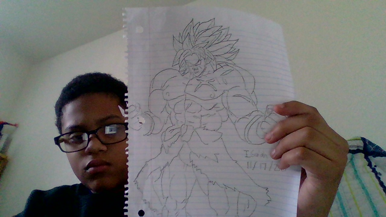 photo Broly Drawing Full Body broly draw pencil by gokutheboygaming