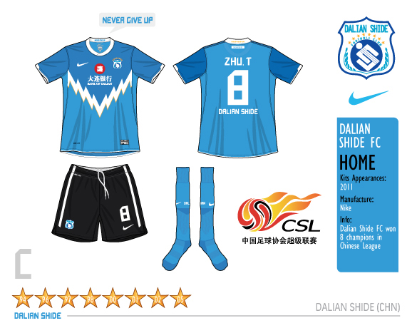 Dalian Shide FC kit design