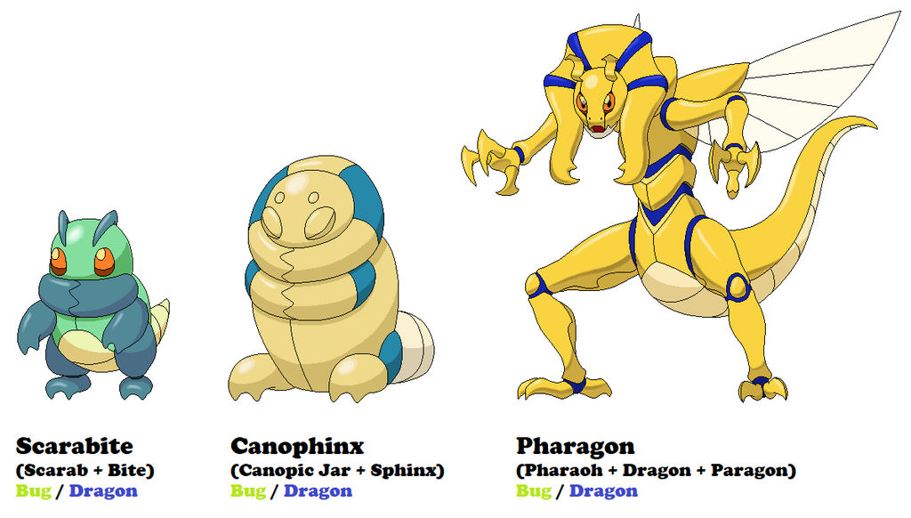 Bug Dragon Pharaoh Fakemon by T-james on DeviantArt
