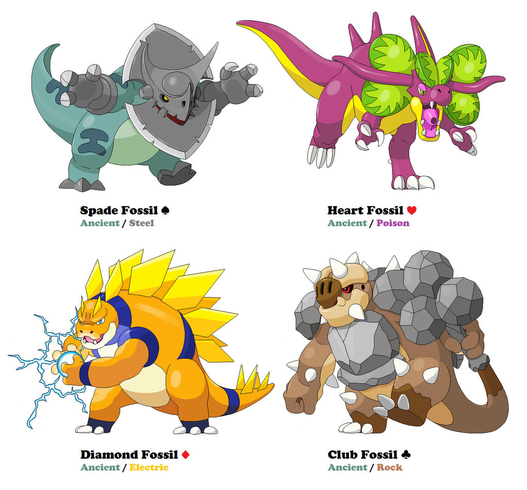 Relic Fakemon Card Suits Fossil Fakemon Evolutions by T-james on DeviantArt