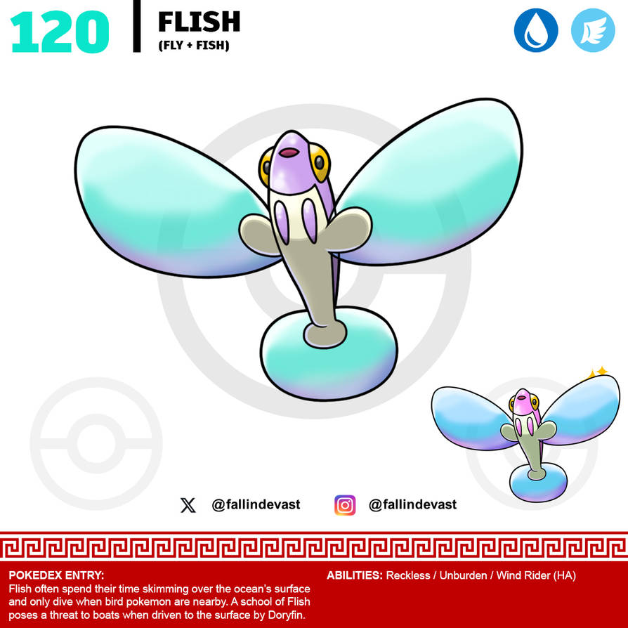120 Flying Fish Fakemon by T-james on DeviantArt