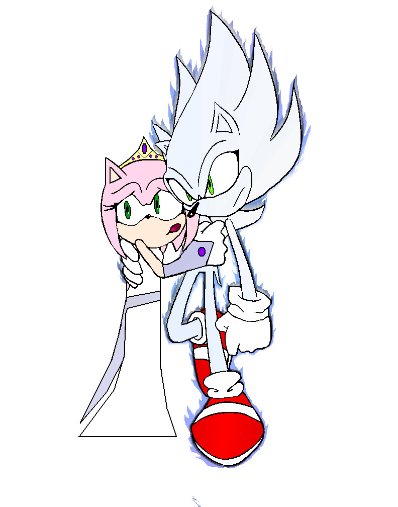 picture Hyper Sonic And Amy Kiss hyper sonic and amy by mauricebarkley